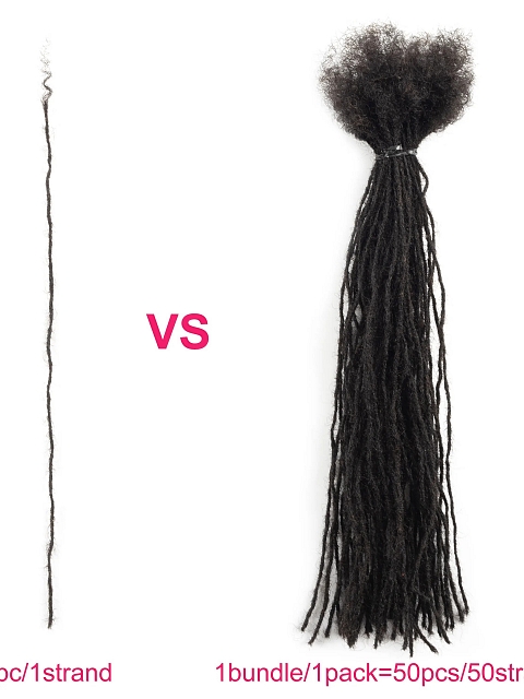 Wholesale Factory Direct  Micro Locs Real Human Hair Dreadlocks Extension Loc Extensions Dreadlock Naturel