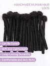 Large Standard Human Hair Loc Extensions