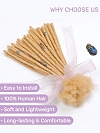 Honey Blonde Standard Human Hair Loc Extensions
