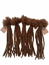 #30 Caramel Brown Standard Human Hair Loc Extensions