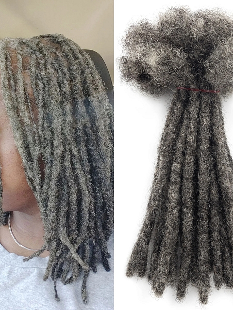Factory Cheveux Human Regular and Pop Afro Kinky Human Remy Hair Locs Permanent Dreadlocks Extensions