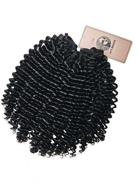 Hand-made Jerry Curly Crochet Human Hair Extension