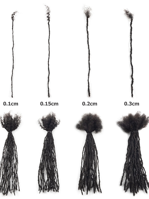 Dreadlock Extensions Crochet Dreads Extensions 100% Handmade Single Ended Dreads Width Reggae Style for Girls