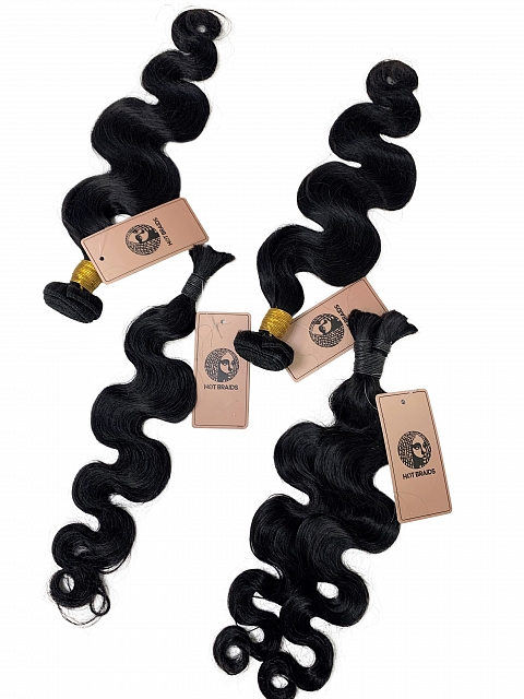 Body Wave -Reusable The Hybrid Glam Kit-Braiding w/ Weft Hair Combo