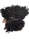 Goddess Human Hair Loc Extensions Natural Black