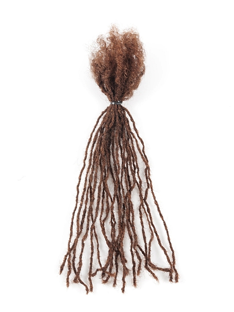 Unprocessed Perruque Locs #4+white Color 100% Virgin Human Hair Inter Locs Human Hair Soft Loc Extensions