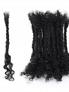 Best Seller 100%  Human Hair Curly Loc Extensions Natural Look Hairstyles Lisa Locs Extensions for Black Women