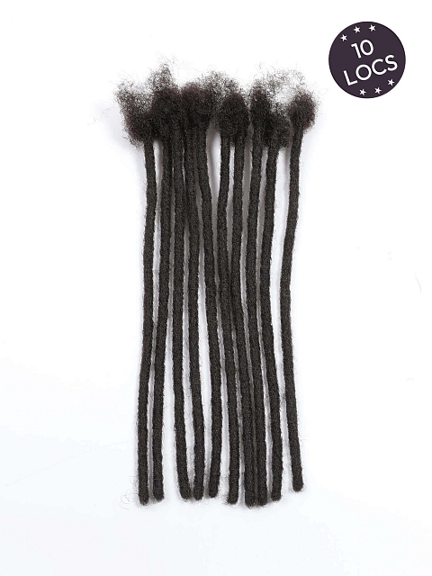 Natural Black Basic Standard Human Hair Loc Extensions