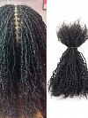 Interlocs With Curly End Dreadlocks Extensions 100% Human Hair Handmade Locs Extensions