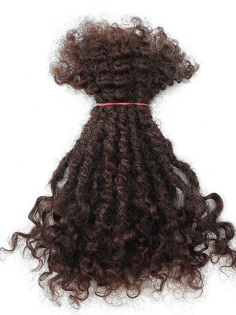 100% Real Human Hair Lisa Locs with Regular Dreadlocks and Curly End