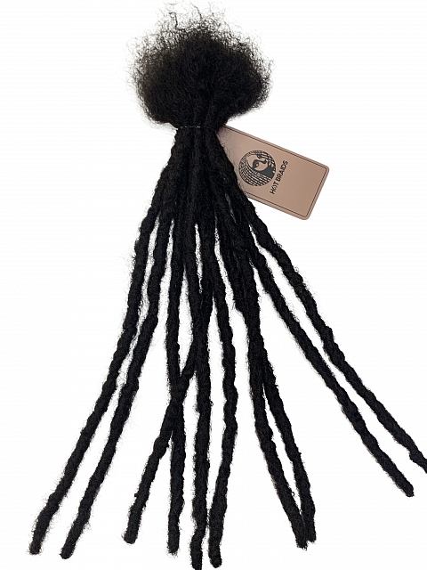 Textured Interlocked Human Hair Loc Extensions