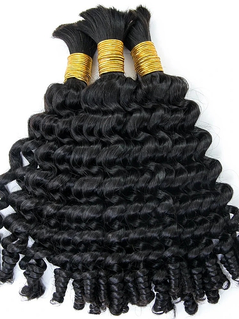 Spiral Curly - Bulk Human Hair - Loose/Braids