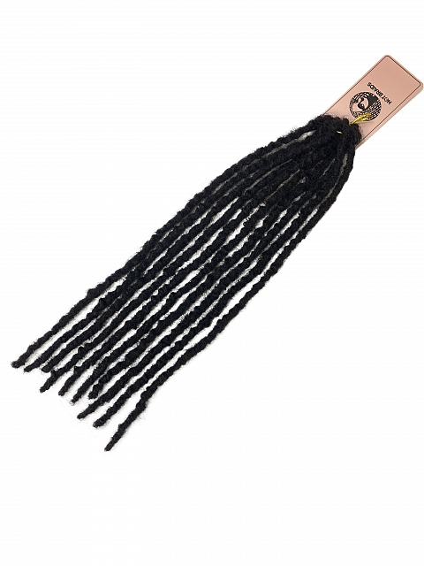 Premium Human Hair Soft Locs – 0.5cm Slim Profile | Pre-Looped for Fast DIY Install | Lightweight & Natural Sheen Crochet Hair for Professionals