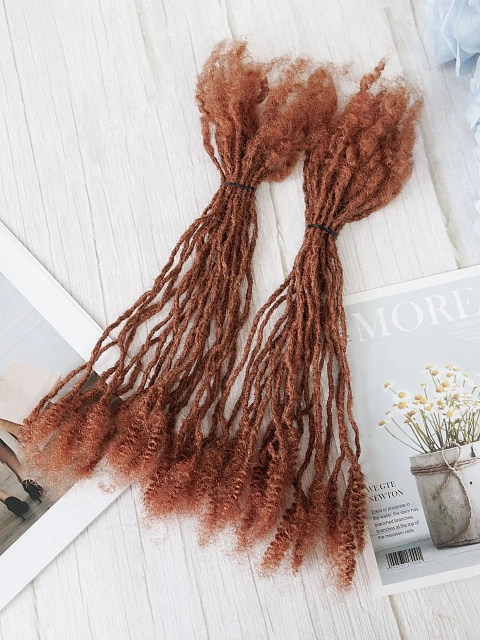 100% Human Hair 350&30# Sister Locks Extensions With s Soft Interlocs for Crochet