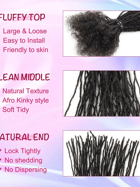 Factory Handmade Low Price Human Hair Dreadlocks Extensions Vietnamese Raw Hair Locs Extensions for Box Braided