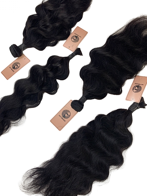 Spanish Wavy -Reusable The Hybrid Glam Kit-Braiding w/ Weft Hair Combo