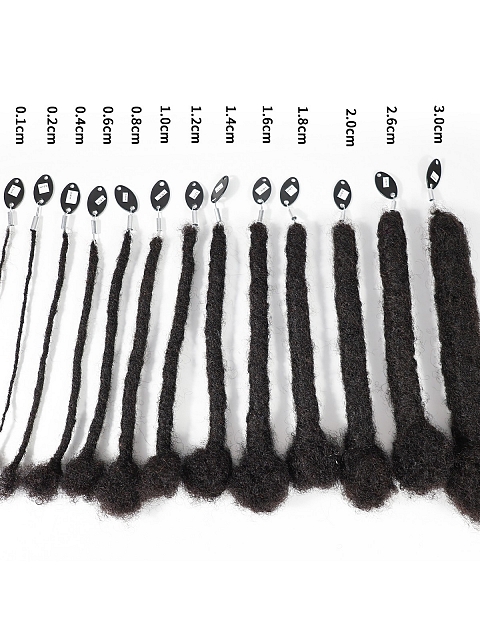 Ombre T1B/27 Standard Human Hair Loc Extensions With Curly Ends