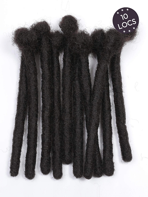 Large Standard Human Hair Loc Extensions