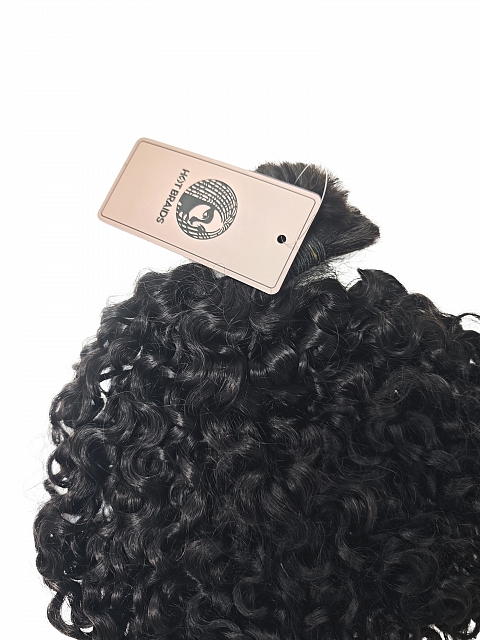 3A/3B Hair-Exotic Natural Curly - Bulk Human Hair - Loose/Braids