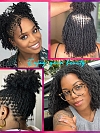 Interlocs With Curly End Dreadlocks Extensions 100% Human Hair Handmade Locs Extensions
