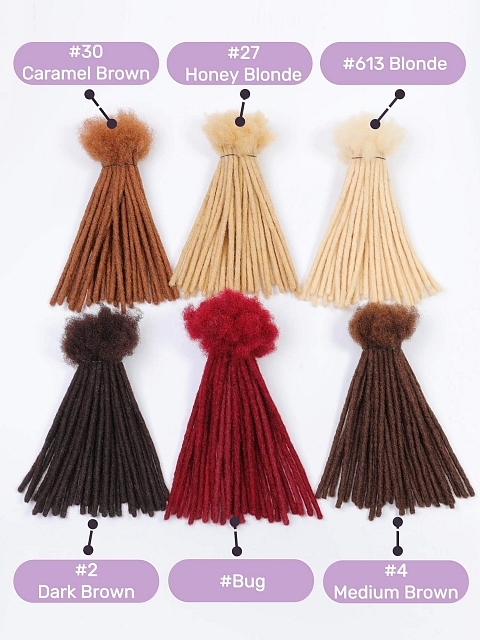 Interlocs With Curly End Dreadlocks Extensions 100% Human Hair Handmade Locs Extensions