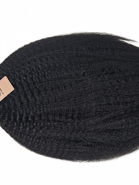 Kinky Straight - Natural Hair Blown Out Texture  - Upgrade Crochet Human Hair