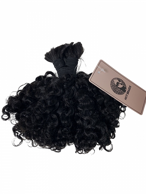 3b3c Texture-Exotic Kinky Curly - Bulk Human Hair - Loose/Braids