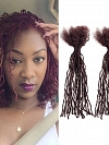 #99J Real Human Brazilian Hair Dreadlock Extension Beautiful Micro Locs Dreadlocks Extensions