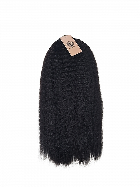 Kinky Straight - Natural Hair Blown Out Texture  - Upgrade Crochet Human Hair