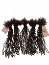 Handmade Dark Brown MicroLoc SisterLoc Human Hair Loc Extensions