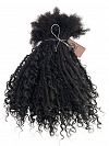 Goddess Human Hair Loc Extensions Natural Black