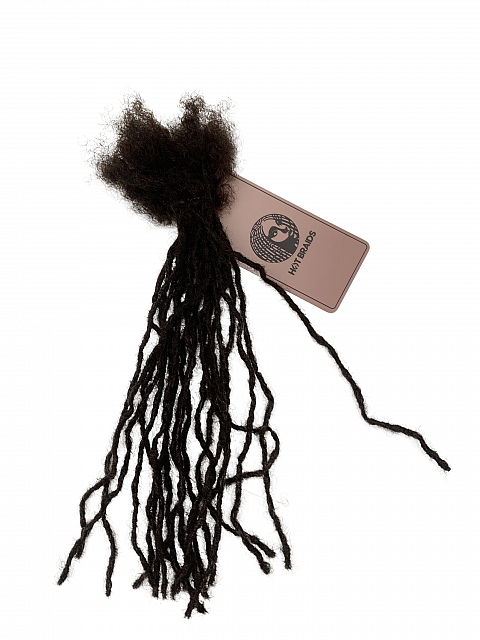 Handmade Dark Brown MicroLoc SisterLoc Human Hair Loc Extensions