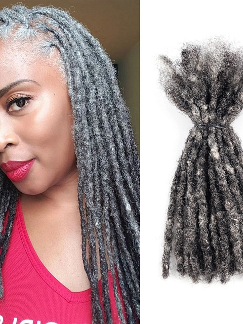 Handmade Interlocs Virgin Human Hair Dreadlocks Wholesale Price Manufacturer Customizable Human Hair Extension