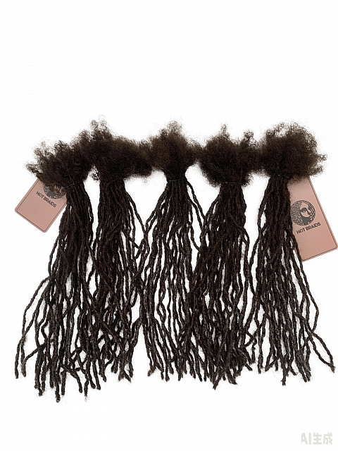 Handmade Dark Brown MicroLoc SisterLoc Human Hair Loc Extensions
