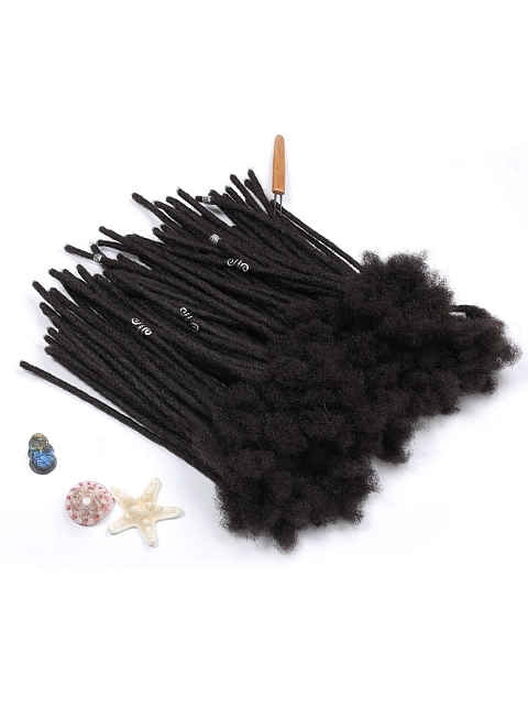 Natural Black Standard Classic Human Hair Loc Extensions