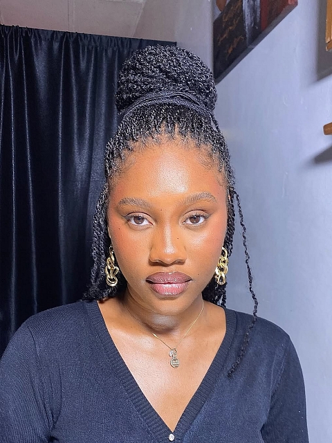 #1B-Off Black-Tight Afro Kinky - Bulk Human Hair - Dreadlocs/Twists