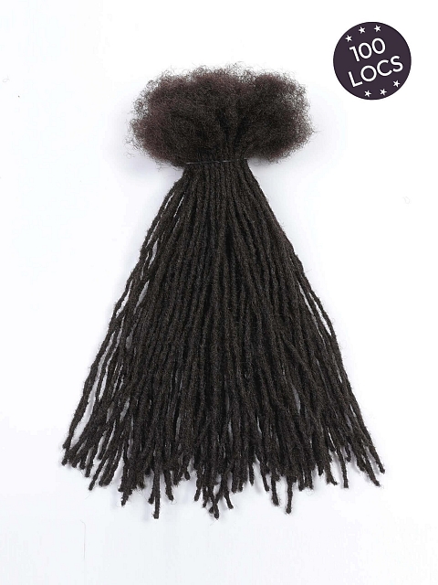 Handmade Micro Locs Extensions Human Hair 0.2cm Thickness Sister Locs