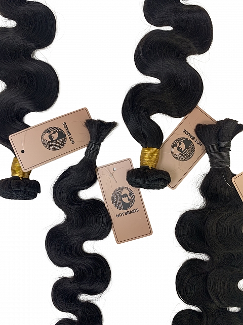 Body Wave -Reusable The Hybrid Glam Kit-Braiding w/ Weft Hair Combo