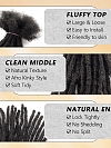 Wholesale Dreads Interlock Textured Locs Extensions Human Hair Microlocks Sisterlocks Extensions