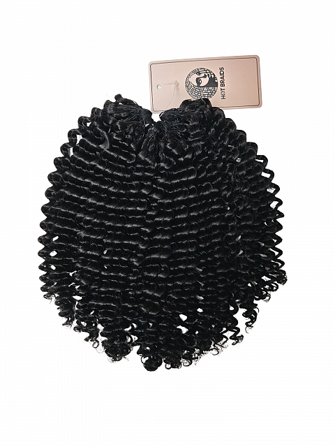 Hand-made Jerry Curly Crochet Human Hair Extension