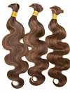 Mix Color Body Wave - Bulk Human Hair - Loose/Braids