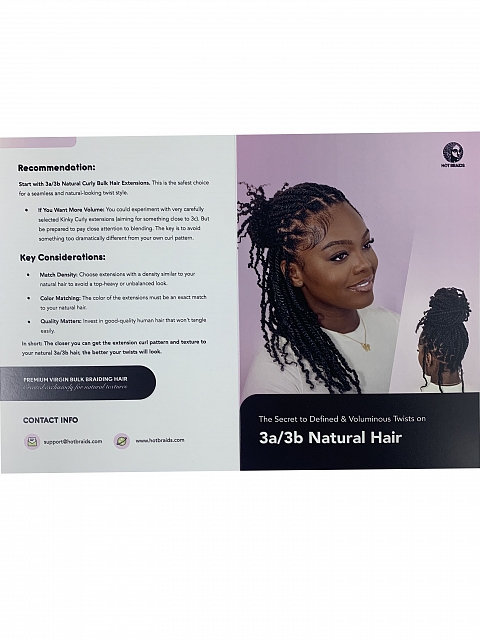 Hair Texture Sample-3a3b Natural Curly