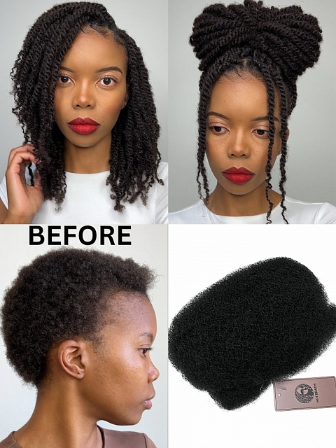 Tight Afro Kinky - Bulk Human Hair - Dreadlocs/Twists