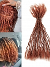 100% Human Hair 350&30# Sister Locks Extensions With s Soft Interlocs for Crochet