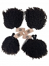3c4a Exotic Kinky Coily -Reusable The Hybrid Glam Kit-Braiding w/ Weft Hair Combo