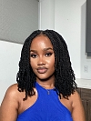 Jet Black-Tight Afro Kinky - Bulk Human Hair - Dreadlocs/Twists