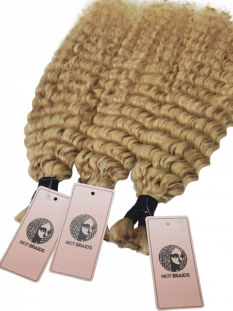 Golden Blond French Refined - Bulk Human Hair - Loose/Braids