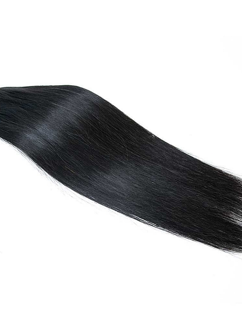Hand-made Silk Straight Crochet Human Hair Extension