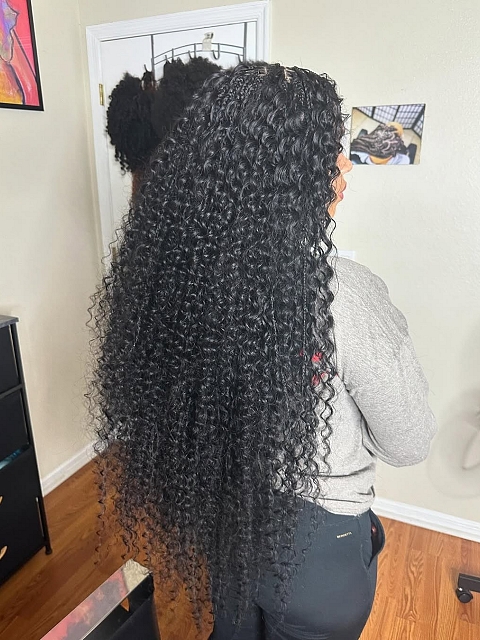Bohemian Curl - Bulk Human Hair - Loose/Braids