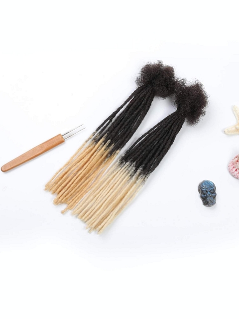 Ombre Sister Locs Human Hair Extensions